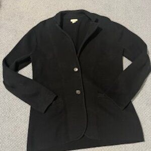 JCrew Sweater Blazer, Black, size medium